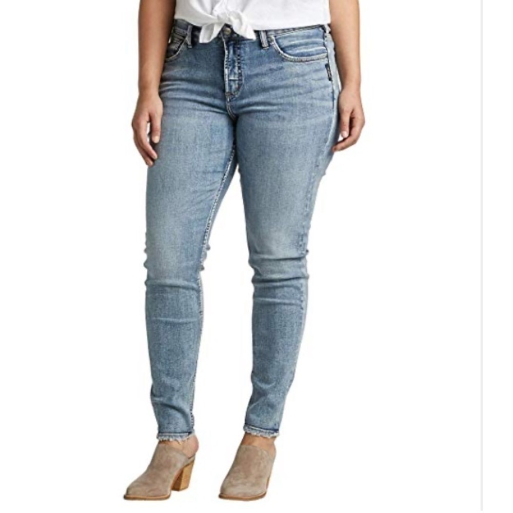 New! Express Curvy Skinny High Rise Faded Jeans 12R Stretchy